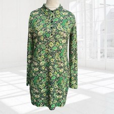 Zara green retro floral - floral, print