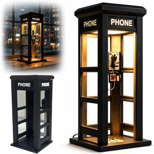 Vintage phone booth ambient - phone,