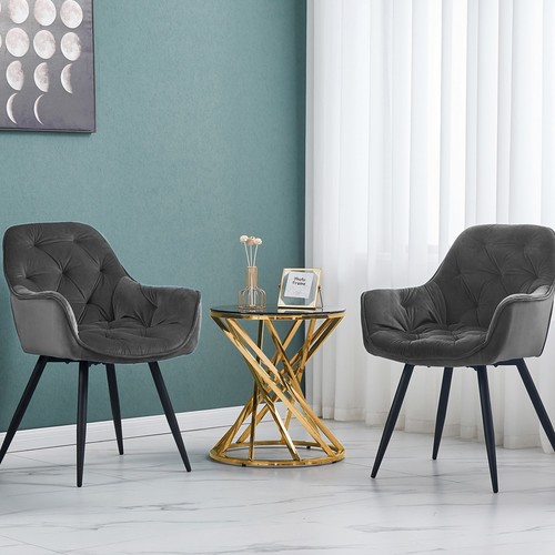 Set velvet chairs with - set,
