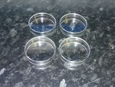 plastic petri dish lab supplies medical 55 mm diameter with lid pack of 4