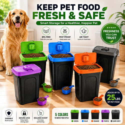 30l pet food container - pet, cat