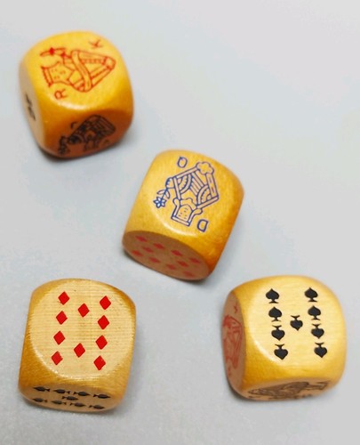 Vintage 1950s wooden - vintage, poker
