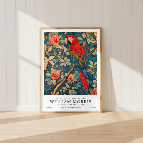 William morris parrot print - william,