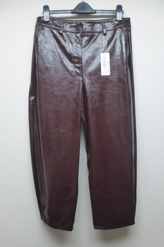 Wide leg faux leather - m&s,