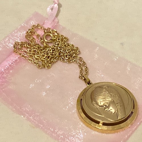 Religious gold plated chain - gold,