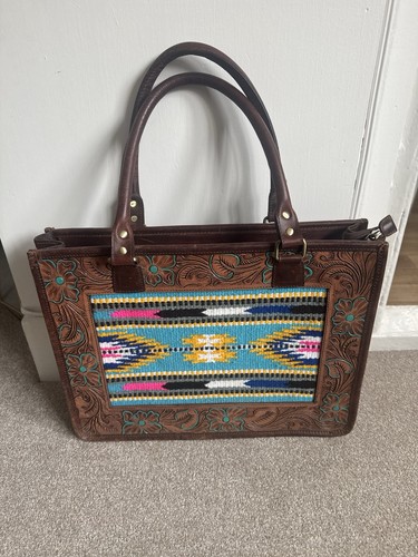 Vintage leather boho bag - vintage,