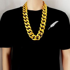Plastic Gold Necklace Men's
