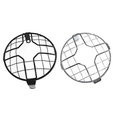 Motorcycle Headlamp Guard Protector With UV Coating Metal Cover For Daily Riding