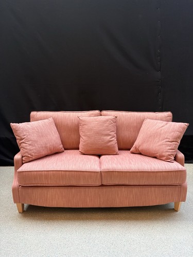 Modern salmon pink - pink, fabric