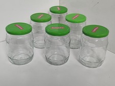 Large Glass Jars x6  pickling jam crafts