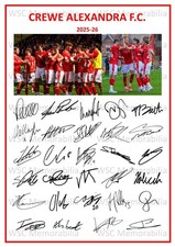 11750. Crewe Alexandra Signed