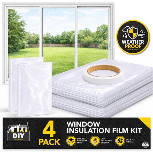 Window insulation film kit - film,