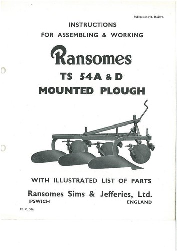 Ransomes ts54 d mounted - ransomes,