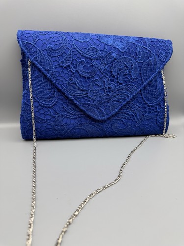 Royal blue large clutch - large, bag