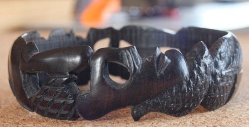Vintage hand carved - hand, wooden