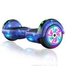 Electric Hoverboard for Kids Bluetooth Self-Balancing eScooter Light-Up UK Blue