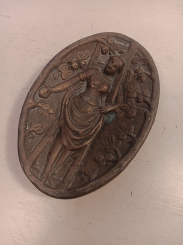Vintage cast bronze apple - vintage,