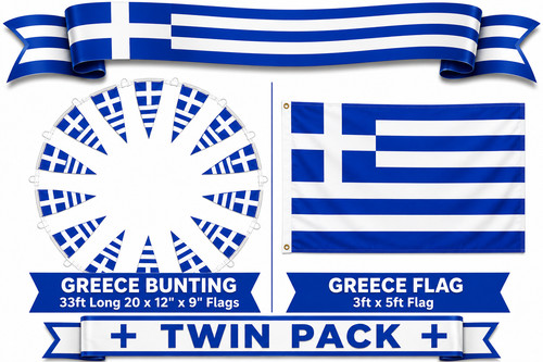 Greece greek flag twin pack - twin,
