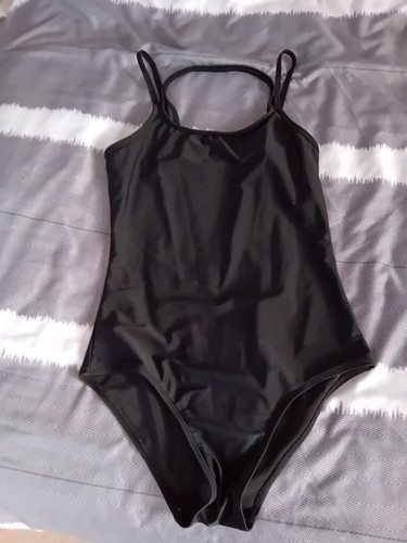 Girl black swimming costume - black,