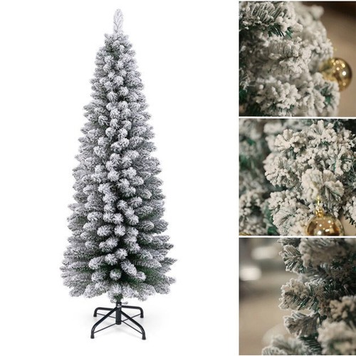 Snow flocked pencil slim - flocked,