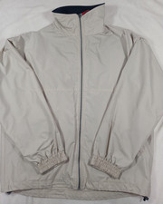 Musto Snugs Mens Coat Medium M Cream White Waterproof Outdoors Full Zip Pockets