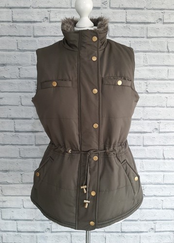 Khaki green faux fur - fur, lined