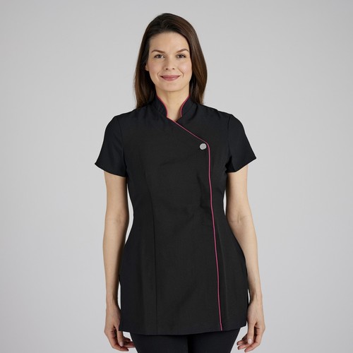 Salon tunic contrast trim - tunic, trim-