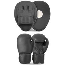 Kids Boxing Gloves Focus Pads Set Junior Punch Bag Sparring Training Ages 6-11