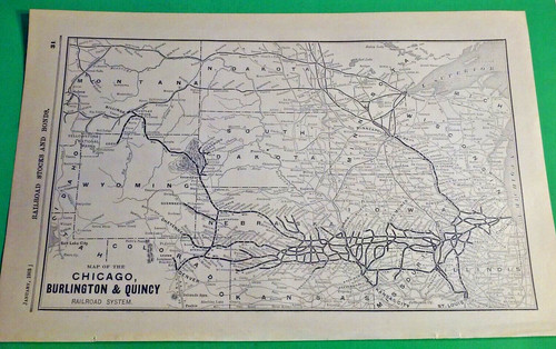 Rare 1903 railroad map - rare, of