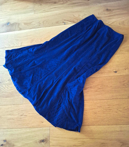 Per una blue satin - una,