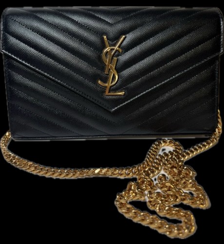 Saint laurent black leather - saint,