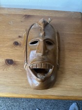 Hand carved african mask from - african,