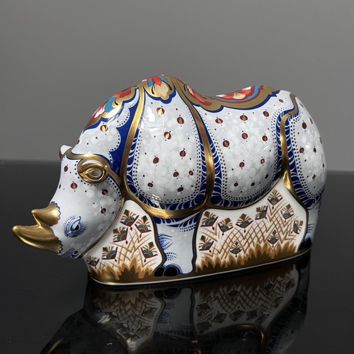 Royal crown derby white rhino - royal,