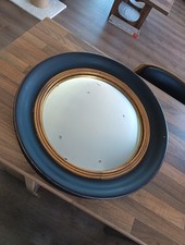 Large Black And Gold Convexed