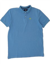 LA MARTINA Mens Polo Shirt Large Blue Cotton AM03