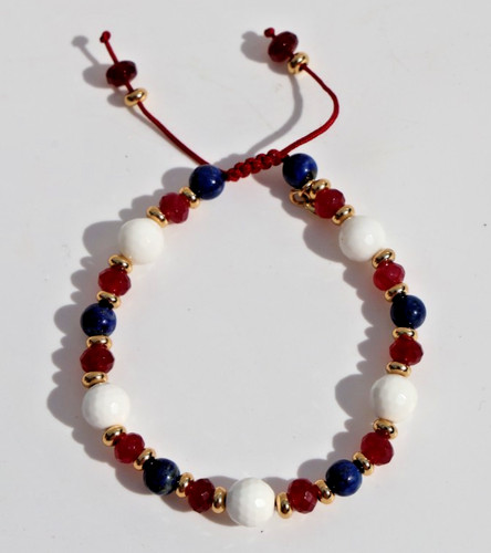 Lola rose red white - red, blue