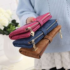 Womens Ladies  Leather Clutch