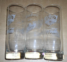 3 Coca Cola Smirnoff Gordon’s Schweppes 17x6cm Cocktail Hi-Ball Drinking Glasses