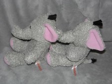 Sainsburys elephant soft toy TWO grey comforter