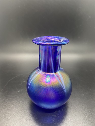Pulled feather iridescent blue - iridescent,