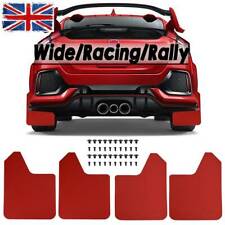 Red Wide Mud Flaps Splash Guards Mudflaps 4pcs Front Rear Universal Mudguards UK