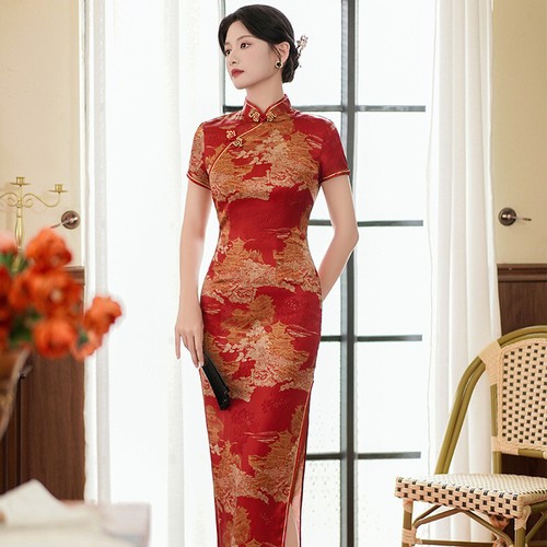 Ladies chinese red with - ladies,