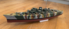 Large Motorised Scratch Built Model German Warship Built in Wood 90cm RC Ready