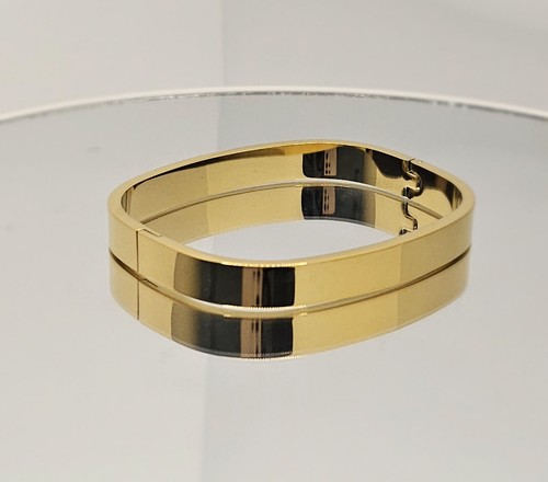 Gold bracelet square - bracelet, bangle