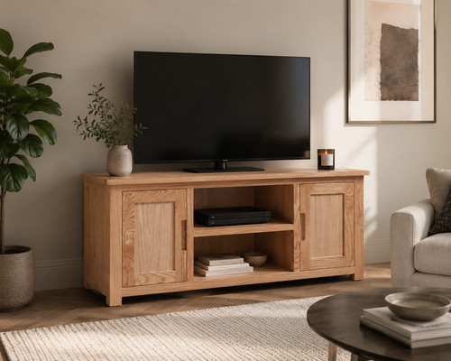 Solid oak moderna large - oak, tv