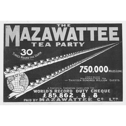 Mazawattee tea round - mazawattee,