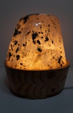 Amethyst with Moss Agate Lamp