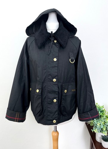 Barbour black reighton wax - black,
