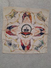 Rare 1937 Royal Coronation Silk Hankerchief Edward VIII Coronation Souvenir