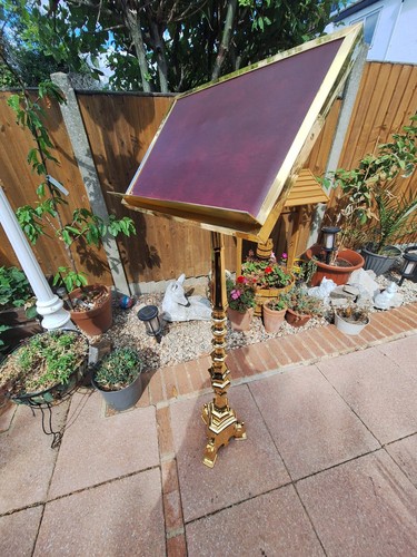 Baroque church lectern podium